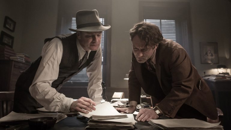 Colin Firth e Jude Law em &quot;Um Editor de Génio&quot;: os actores errados num filme sobre livros falhado