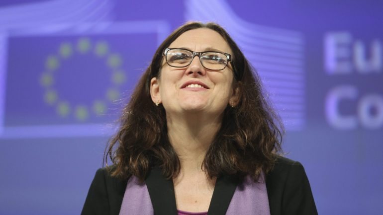 Cecilia Malmstrom, a comissária europeia com a pasta do comércio