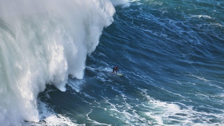 A onda que há cinco anos valeu a Garrett McNamara um recorde do mundo e consagrou a Nazaré como destino de ondas gigantes