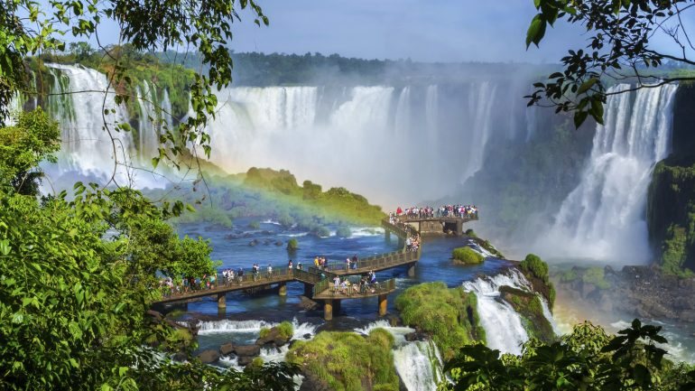 As Cataratas do Iguaçu foram a maior beleza natural que vimos na nossa viagem.