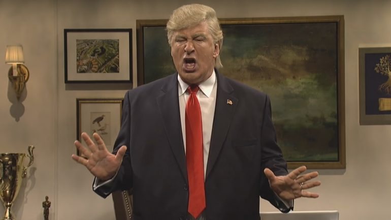 Alec Baldwin imitou Trump no Saturday Night Live, este fim de semana