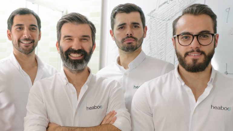 Rui Paulo, Eduardo Noronha, Rui Teixeira e Rafael Rodrigues, fundadores da Heaboo, startup que criou o Hoterway