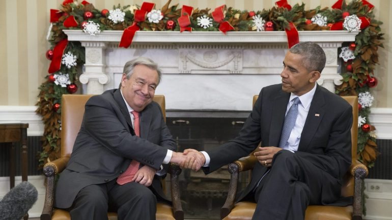 Barack Obama recebeu António Guterres na Casa Branca