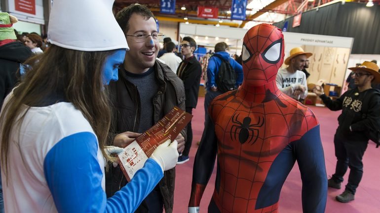Na primeira edição da Comic Con, nem o Homem-Aranha faltou