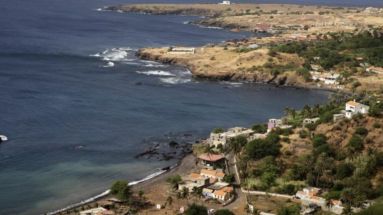 Vista da Cidade Velha, na ilha de Santiago (Praia), Cabo Verde
