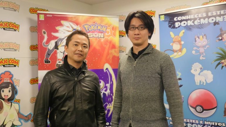 Junichi Masuda e Shigeru Ohmori, dois dos criadores da série Pokémon