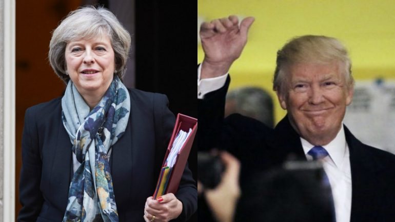 O encontro entre Theresa May e Donald Trump será na primavera, em Washington