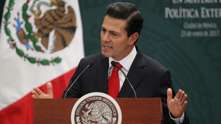 Enrique Peña Nieto falou esta quarta-feira numa mensagem transmitida pela televisão, em que reiterou que o México não vai arcar com as despesas do muro