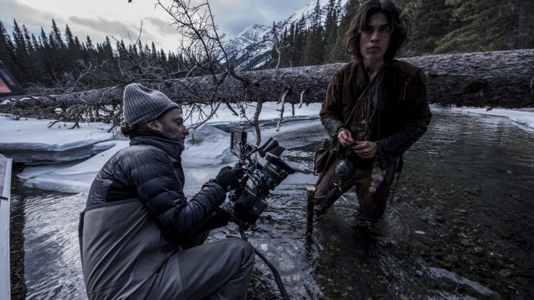 Emmanuel Lubezki na rodagem de &quot;The Revenant: O Renascido&quot;. Lubezki venceu o Óscar nos últimos três anos
