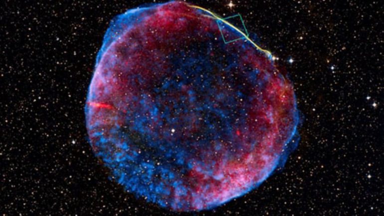 A supernova foi detetada apenas três horas depois da sua explosão