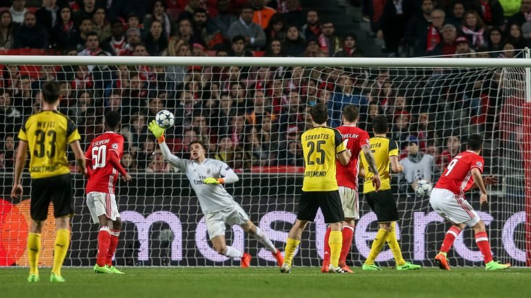 Esta foi a última das muitas defesas de Ederson com o Borussia Dortmund, entre as quais uma grande penalidade