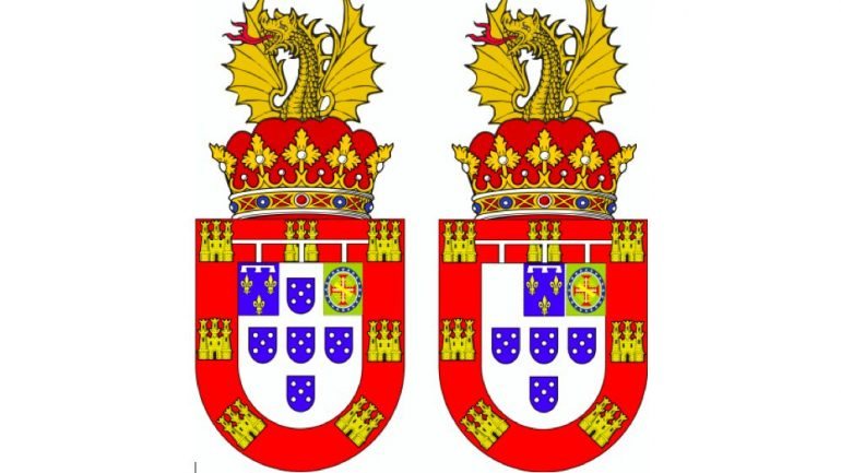 As armas do duque de Coimbra