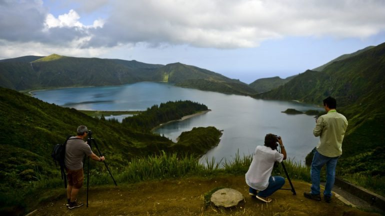 Lagoa do Fogo, na ilha de São Miguel. Açores registaram um crescimento superior a 20% na atividade turística