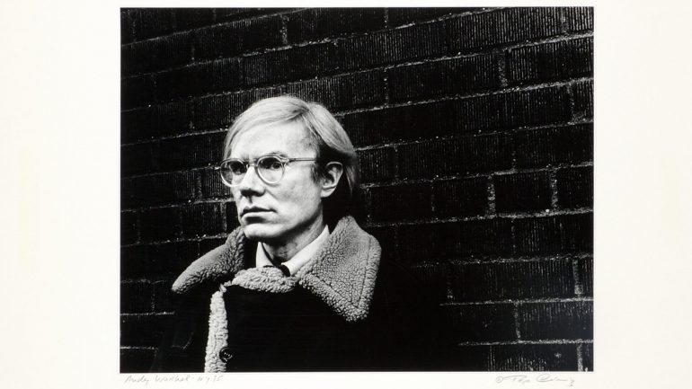 &quot;Andy Warhol&quot;, de 1975, fotografia da coleção do Museu Gulbenkian