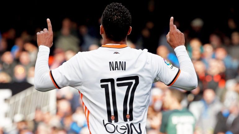 Nani foi titular na vitória na quarta-feira do Valência diante do líder Real Madrid