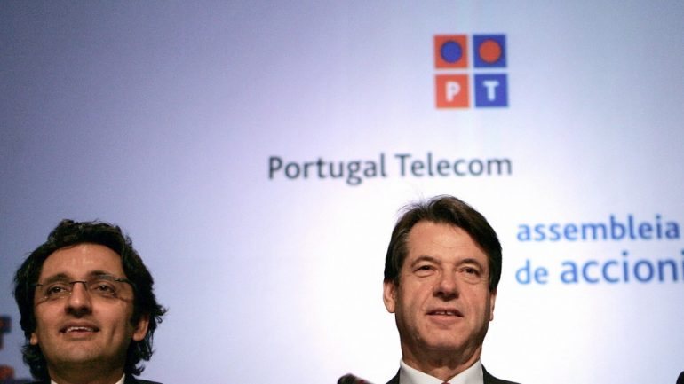 Zeinal Bava (à esquerda) e Henrique Granadeiro (ao centro) são arguidos por corrupção passiva no âmbito da Operação Marquês
