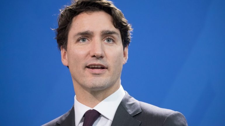 O primeiro-ministro canadiano, Justin Trudeau, foi ontem assistir a um espectáculo da Broadway