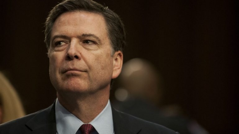 James Comey é o diretor do FBI que está a prestar esclarecimentos perante o senado norte-americano