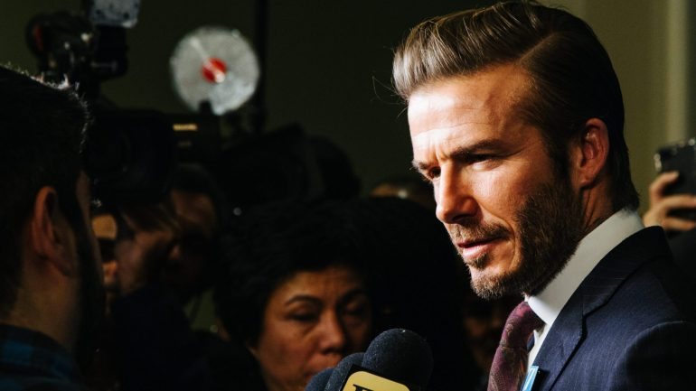 A mensagem incluía um vídeo com várias imagens da recente visita de Beckham às cidades de Xangai e Hong Kong, no âmbito de compromissos publicitários