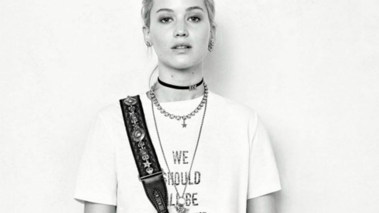 A atriz na nova campanha, fotografada a preto e branco.