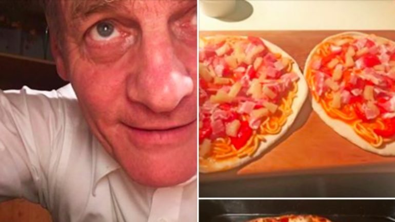 A introdução de esparguete na receita de pizza, do primeiro-ministro, gerou muitas reações entre os internautas