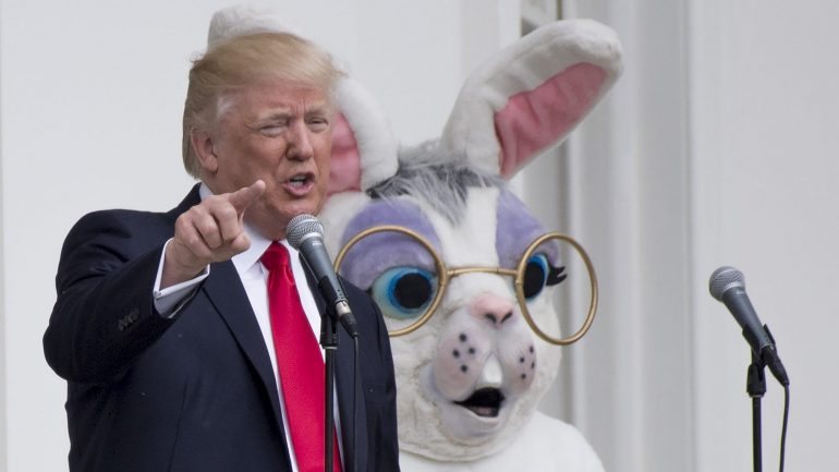O episódio ocorreu esta segunda-feira durante o Easter Egg Roll