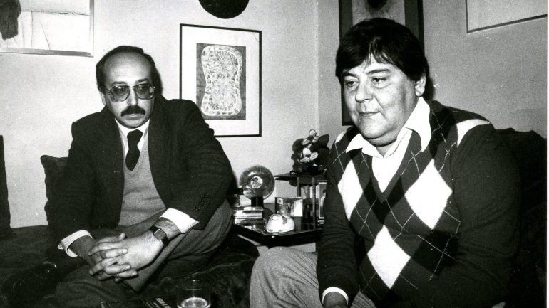 Nuno Nazareth Fernandes e José Carlos Ary dos Santos fevereiro de 1983