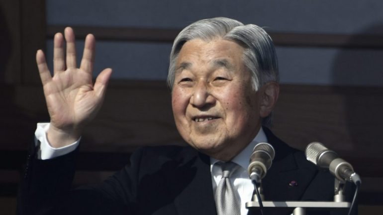 O imperador Akihito tem 83 anos e já demonstrou publicamente a intenção de abdicar do trono do Crisântemo