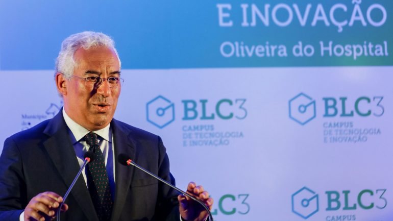 O primeiro-ministro falava na inauguração do BLC3, campus de tecnologia e inovação de Oliveira do Hospital