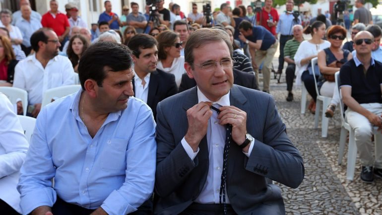 Passos Coelho falava em Borba na apresentação dos candidatos do partido no distrito de Évora às eleições autárquicas