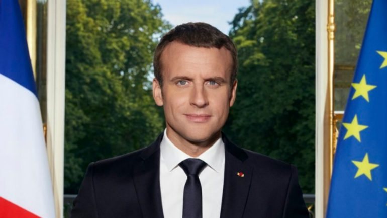 Emmanuel Macron foi fotografado no passado dia 24 de junho por Soazig de la Moissonnière