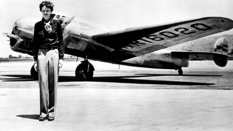 Os restos mortais de Earhart nunca foram encontrados e a sua morte só foi declarada em 1939