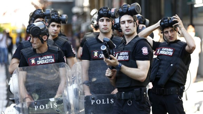 A polícia turca não fez qualquer comentário sobre a situação
