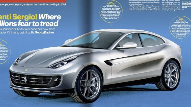 Segunda a &quot;Car Magazine&quot;, este é o F16X, o primeiro crossover em que a Ferrari estará a trabalhar