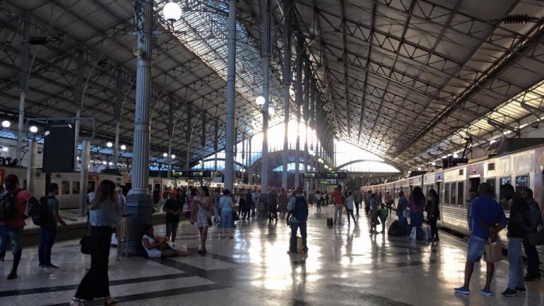 A estação ferroviária do Rossio, em Lisboa, foi uma das afetadas