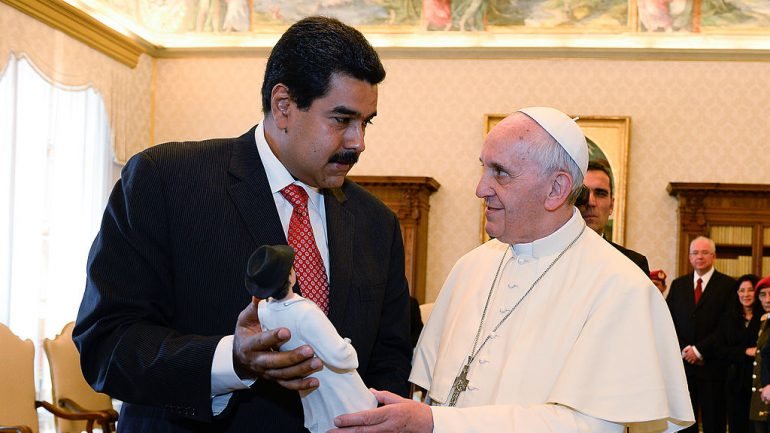 Nicolás Maduro visitou o Papa Francisco no Vaticano em junho de 2013