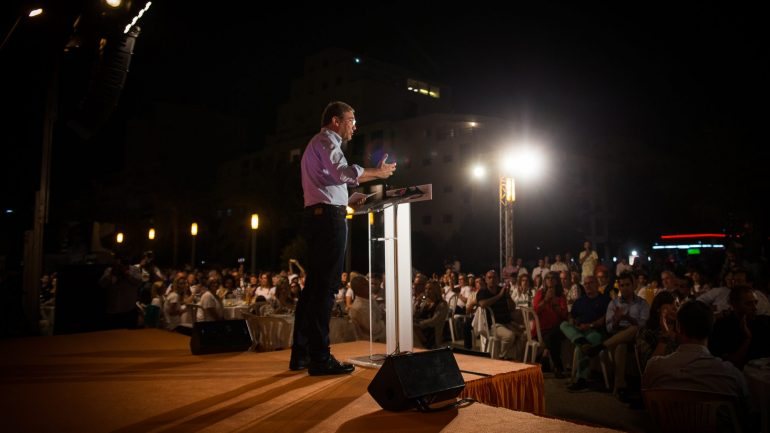 Pedro Passos Coelho discursou esta noite no Pontal, a festa da rentrée do PSD