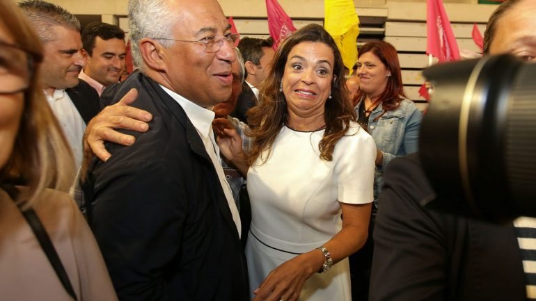 António Costa participou num almoço no âmbito da campanha da candidata do Partido Socialista à Câmara Municipal local, Luísa Salgueiro