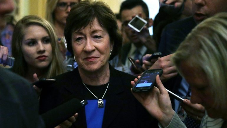 Susan Collins, a última senadora republicana a anunciar que não apoiaria a revogação do Obamacare