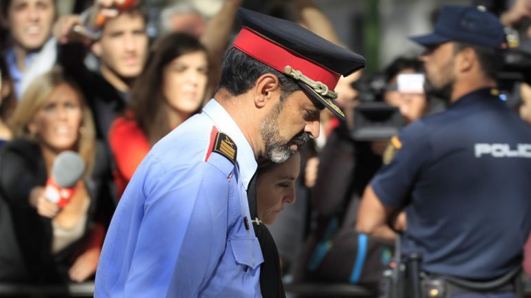 Josep Lluis Trapero, chefe da polícia catalã, está a ser investigado pelo crime de sedição