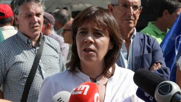 A líder do BE, Catarina Martins, falava aos jornalistas em Lisboa