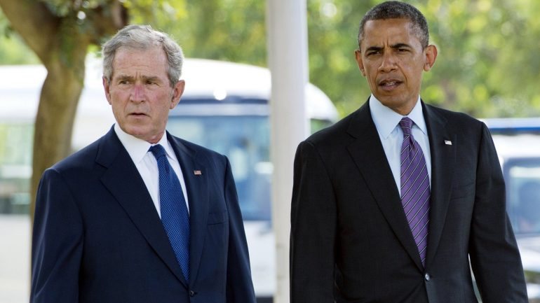 Bush e Obama nunca concordaram em muita coisa, mas desta vez tiveram posições semelhantes