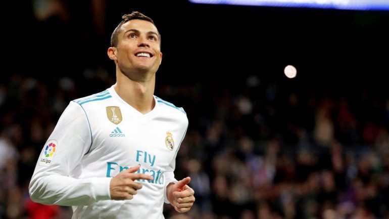 Cristiano Ronaldo. O Real Madrid venceu o Málaga por 3-2
