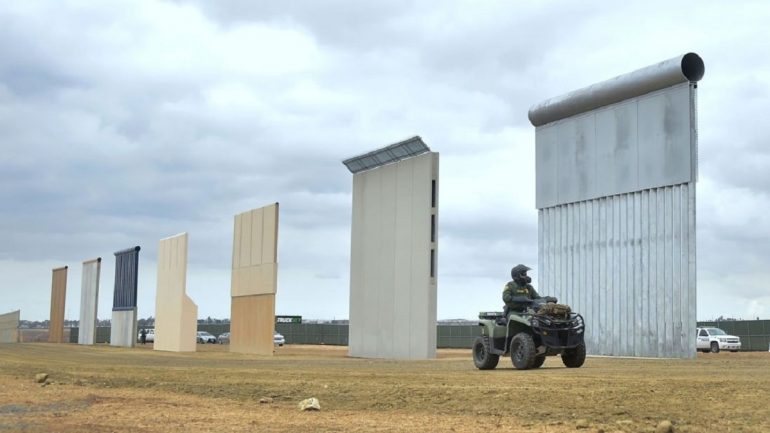 O muro entre os dois países é uma promessa de campanha de Donald Trump