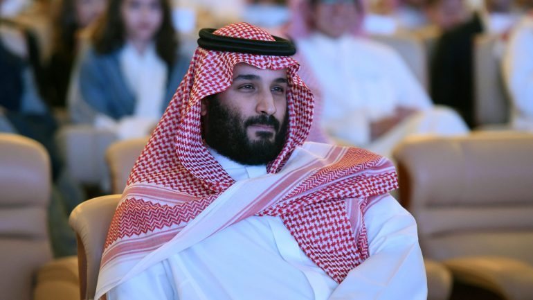 Príncipe Mohamed bin Salman, filho do rei e herdeiro do trono. 