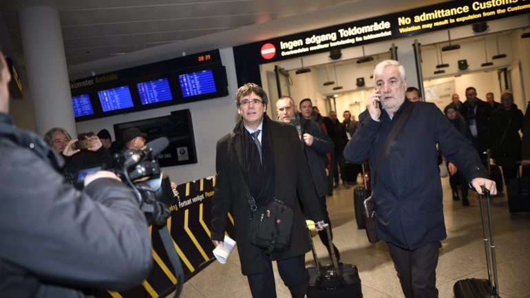Carles Puigdemont à chegada á Bélgica, a 30 de outubro