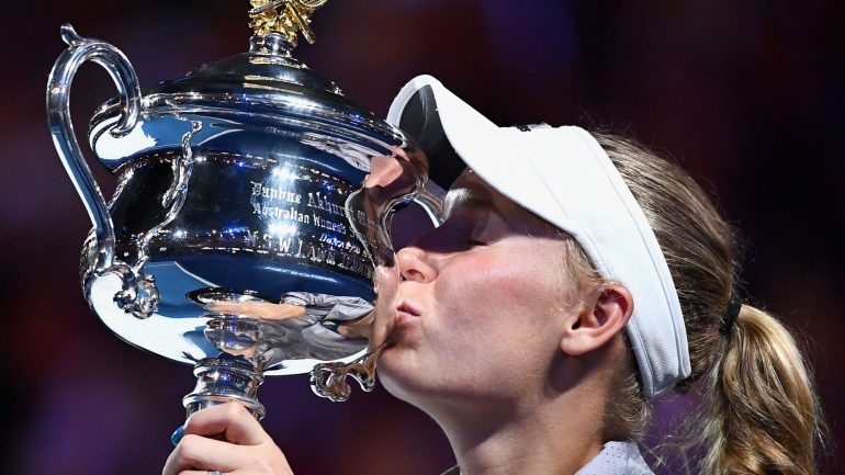 Caroline Wozniacki tinha apenas chegado a duas finais do US Open antes de ganhar o Open da Austrália