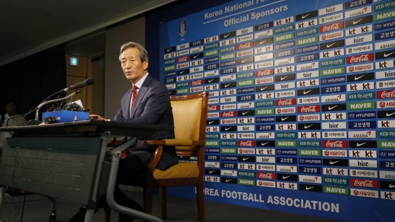 O antigo vice-presidente da FIFA Chung Mong-joon