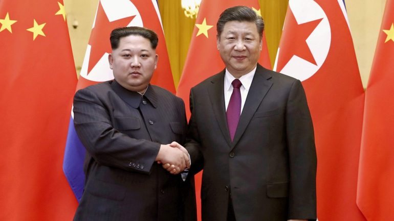 Esta foi a primeira vez que os dois líderes asiáticos se encontraram