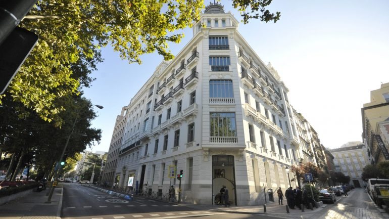 A sede do Abanca em Madrid, a capital espanhola. DR